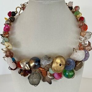 Vintage Abra Multicolored Beaded Necklace